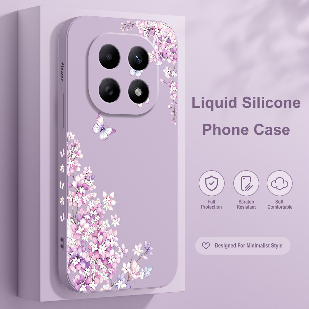 Xiaomi Redmi Note 13 - Violette Blumen-Handyhülle für Xiaomi Redmi Note
