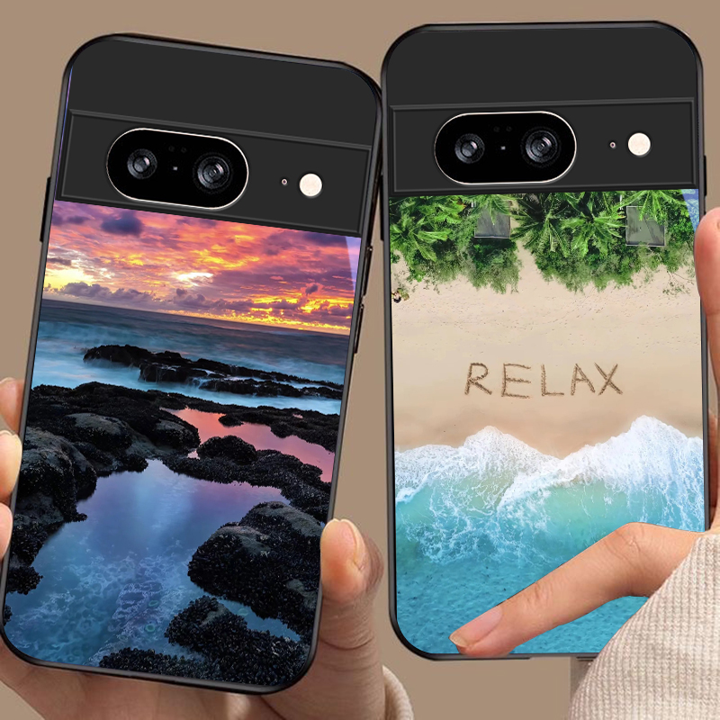 Google Pixel 9 - Küsten-Sonnenuntergangslandschaft für Google Pixel 10 Pro