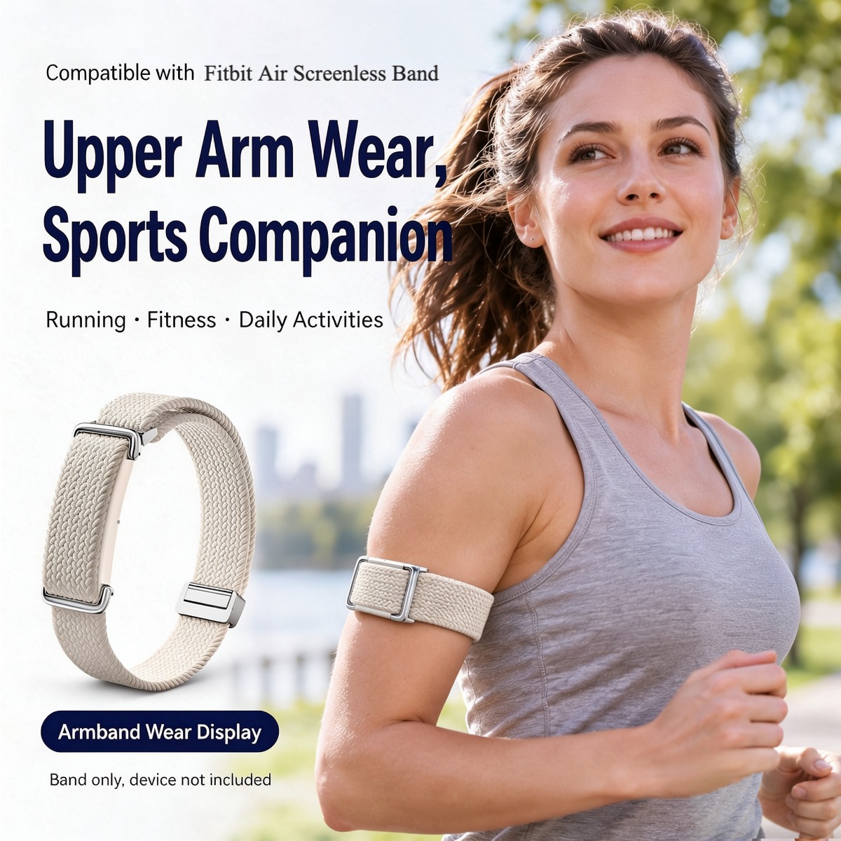 Rugged Sport Strap - Nylon-Magnetarmband und -Handgelenksband für Google Fitbit