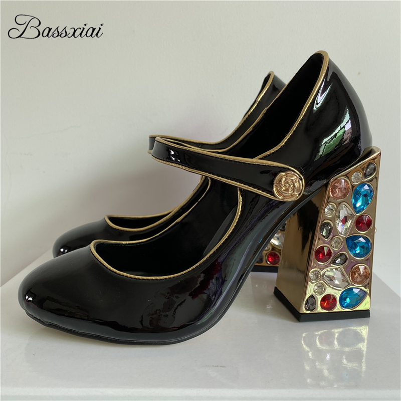 Bunte Diamant Quadrat High Hee – Leather Classic Strap Bewertung und Preis