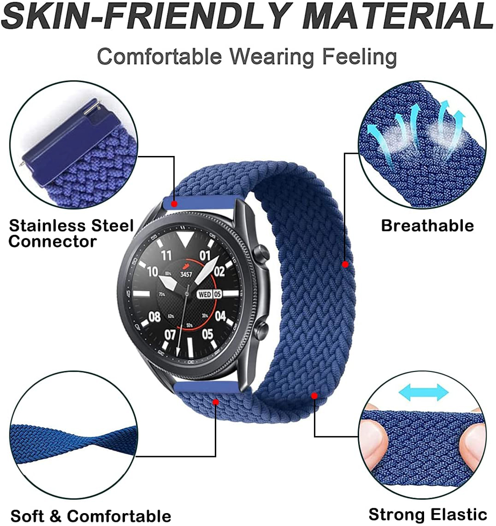 20 mm/22 mm geflochtenes Solo- – Titan Smartwatch Accessories Bewertung und Preis