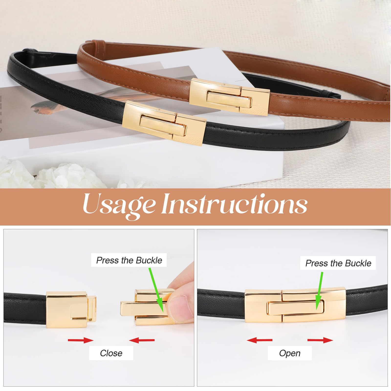 Echtleder-Damengürtel mit Modi – Leather Classic Strap Bewertung und Preis