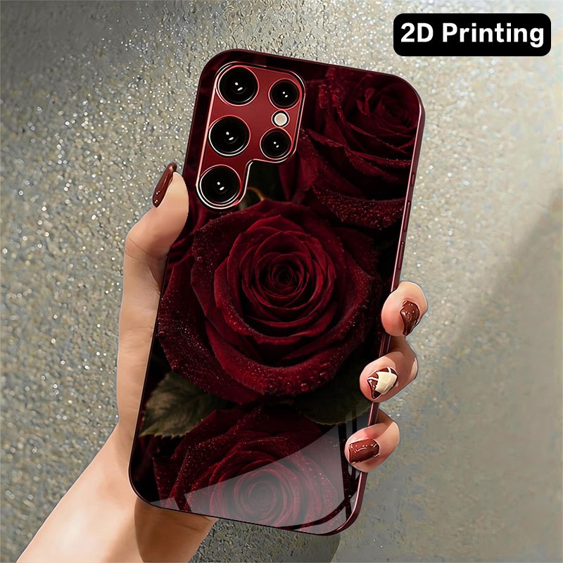 Glas-Handyhülle mit dunkelrote – Samsung Galaxy S24 Bewertung und Preis