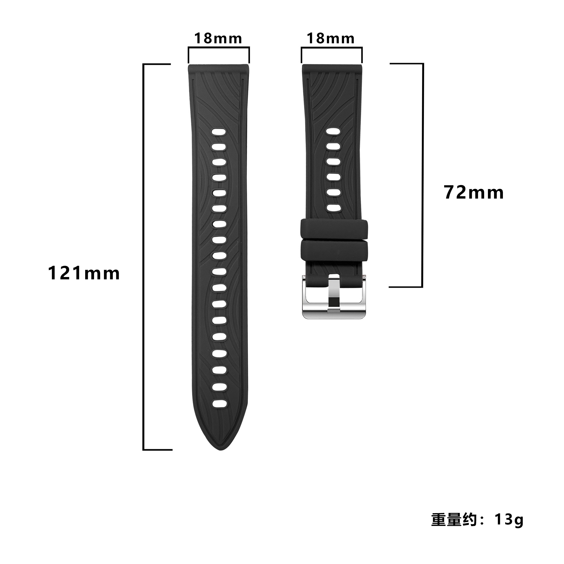 18mm Sport-Silikonarmband für  – Titan Smartwatch Accessories Bewertung und Preis