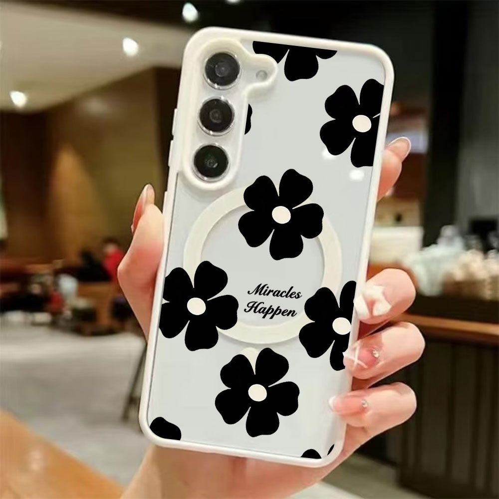 Schwarze Blumen Personalisiert – Samsung Galaxy S24 Bewertung und Preis