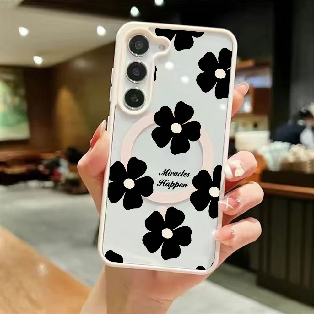 Schwarze Blumen Personalisiert – Samsung Galaxy S24 Bewertung und Preis