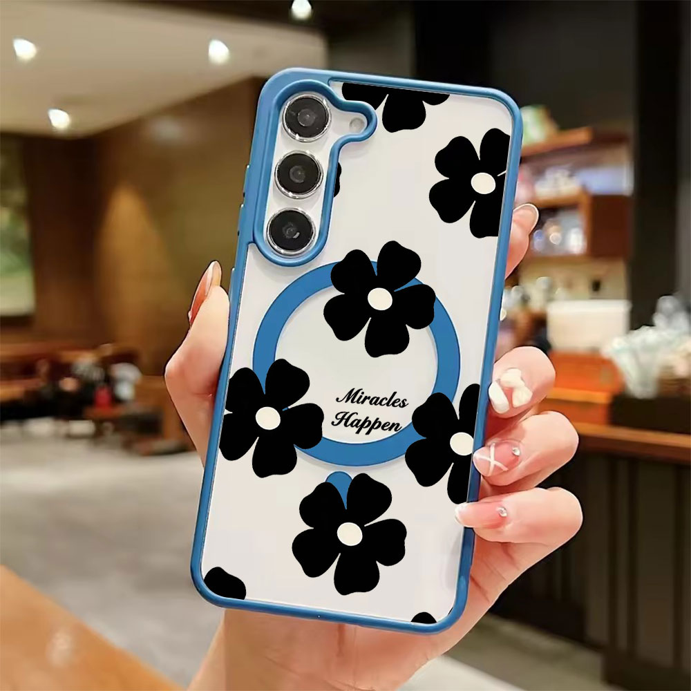 Schwarze Blumen Personalisiert – Samsung Galaxy S24 Bewertung und Preis